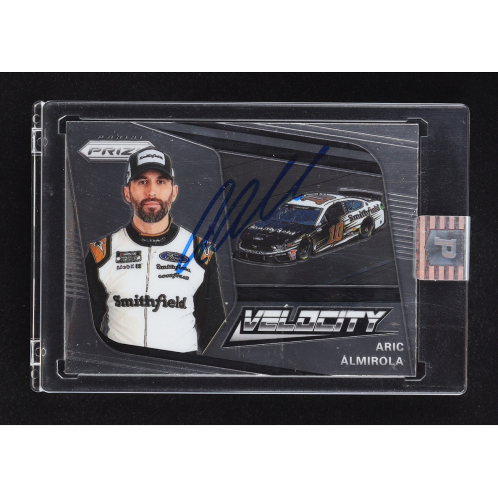 Aric Almirola Signed 2020 Panini Prizm #77 Velocity (PA) at PristineAuction.com