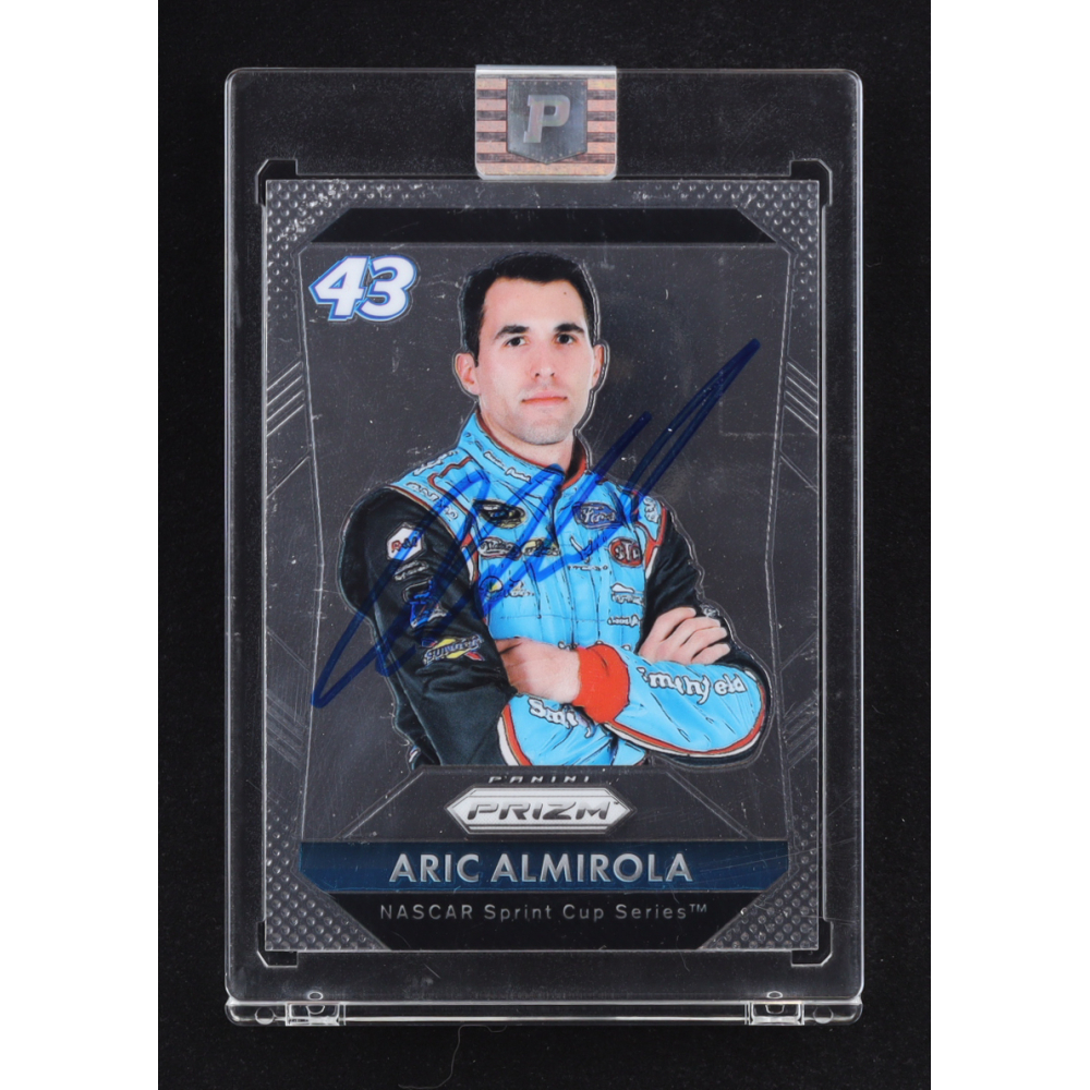Aric Almirola Signed 2016 Panini Prizm #37 (PA) at PristineAuction.com