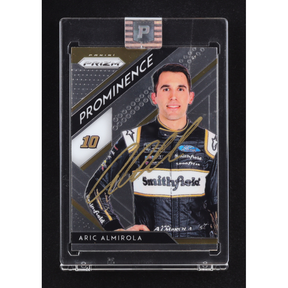 Aric Almirola Signed 2019 Panini Prizm #70 Prominence (PA) at PristineAuction.com