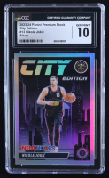 Nikola Jokic 2023-24 Panini Premium Stock City Edition Silver #13 (CGC 10) at PristineAuction.com