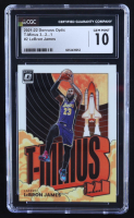 LeBron James 2021-22 Donruss Optic T-Minus 3...2...1 #2 (CGC 10) at PristineAuction.com