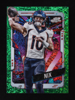 Bo Nix 2024 Topps Cosmic Chrome Green Space Dust Refractors #127 RC #61/75 at PristineAuction.com