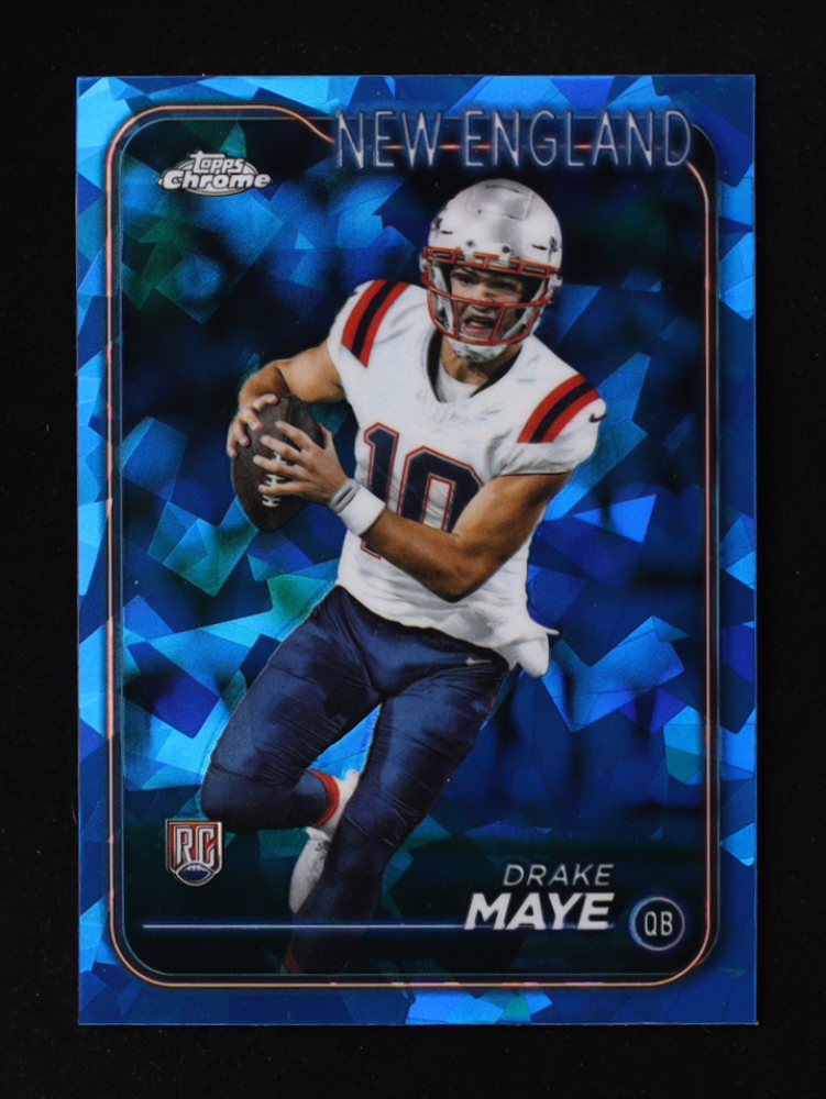Drake Maye 2024 Topps Chrome Sapphire #203 RC