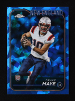 Drake Maye 2024 Topps Chrome Sapphire #203 RC at PristineAuction.com