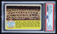 Baltimore Orioles TC 1958 Topps Alphabetical Checklist #408A (PSA 8) (PD) at PristineAuction.com