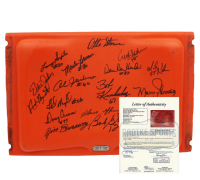 1972 Dolphins Shea Stadium Seatback Team-Signed By (18) with Bob Griese, Nick Buoniconti, Al Jenkins (JSA) at PristineAuction.com