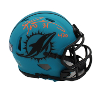 Ricky Williams Signed Dolphins Rave Alternate Speed Mini Helmet Inscribed "420" (Radtke) at PristineAuction.com