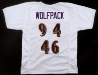 Justin Tucker, Morgan Cox & Sam Koch Signed "Wolfpack" Jersey (JSA) at PristineAuction.com