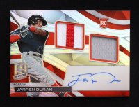 Jarren Duran 2022 Panini Chronicles Spectra Rookie Dual Jersey Autographs #5 RC at PristineAuction.com