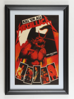1983 "Metallica Kill 'Em All" Hell on Earth Tour Custom Framed Poster at PristineAuction.com