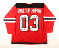 "Stanley Cup Champions" Jersey Signed by (17) with Turner Stevenson, Martin Brodeur, Ken Daneyko, Jamie Langenbrunner (JSA) at PristineAuction.com