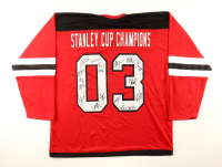 "Stanley Cup Champions" Jersey Signed by (17) with Turner Stevenson, Martin Brodeur, Ken Daneyko, Jamie Langenbrunner (JSA) at PristineAuction.com