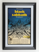 1980 "Black Sabbath" Germany Concert Custom Framed Poster at PristineAuction.com