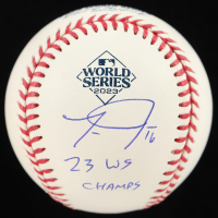 Travis Jankowski Signed 2023 World Series Baseball Inscribed "23 WS Champs" (Beckett) at PristineAuction.com