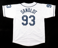 "The Sandlot" Jersey Cast-Signed by (6) with Tom Guiry, Grant Gelt, Marty York, Shane Obedzinski, Victor DiMattia, Brandon Adams (Beckett) at PristineAuction.com