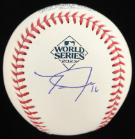 Travis Jankowski Signed 2023 World Series Baseball (Beckett) at PristineAuction.com