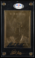 Bob Feller Signed 1996 Golden Legends 23Kt Gold #GL7 (PSA) at PristineAuction.com