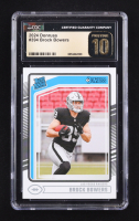 Brock Bowers 2024 Donruss RR #394 RC (CGC Pristine 10) at PristineAuction.com