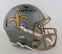 Alvin Kamara Signed Saints Full-Size Flash Alternate Speed Helmet (Beckett) at PristineAuction.com