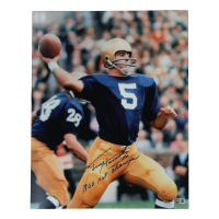 Terry Hanratty Signed Notre Dame Fighting Irish 16x20 Photo Inscribed "1966 Nat. Champs" (Beckett) at PristineAuction.com