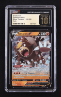 Ursaluna V Pokemon 2022 Silver Tempest Holo #102 (CGC Pristine 10) at PristineAuction.com