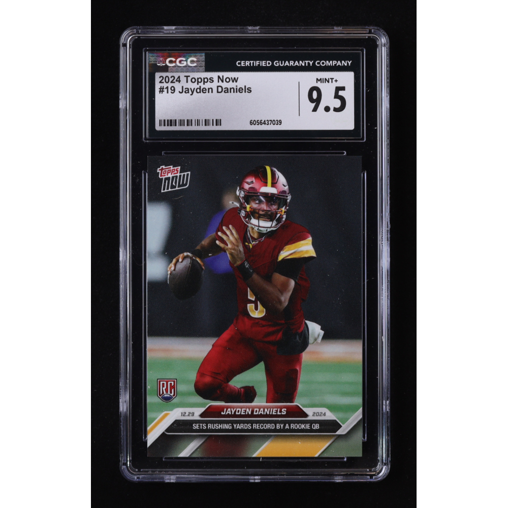 Jayden Daniels 2024 Topps Now #19 RC (CGC 9.5) at PristineAuction.com