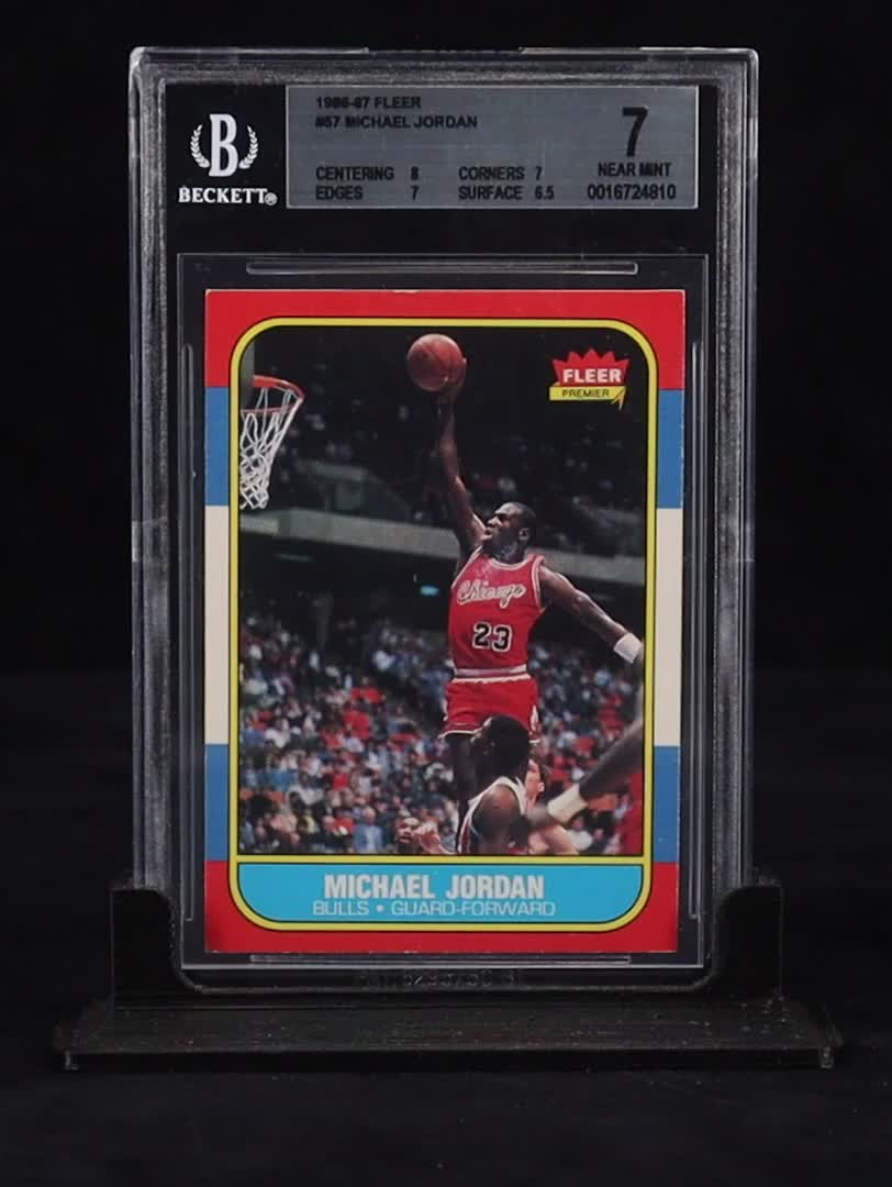 Michael Jordan 1986-87 Fleer #57 RC (BGS 7) at PristineAuction.com
