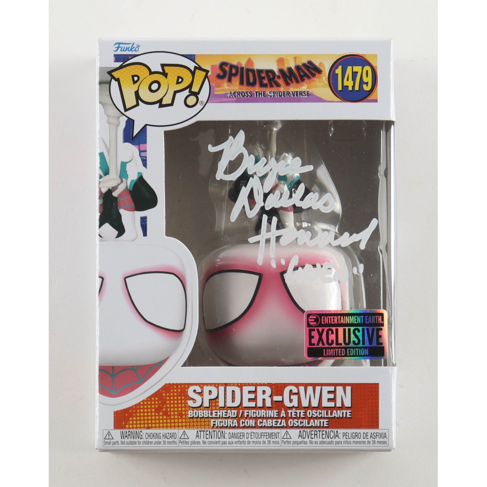 Bryce Dallas Howard Signed "Spider-Man: Across The Spider-Verse" #1479 Spider-Gwen Funko Pop! Bobble-Head Figure Inscribed "Gwen" (Beckett)) at PristineAuction.com