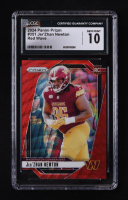 Jer'Zhan Newton 2024 Panini Prizm Prizms Red Wave #351 RC #32/149 (CGC 10) at PristineAuction.com