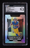 Blake Corum 2024 Panini Prizm Emergent Prizms Silver #10 RC (CGC 9.5) at PristineAuction.com