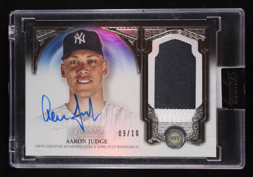 Aaron Judge 2023 Topps Dynasty Autograph Patches #DAPAJ1 #9/10