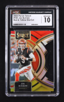 Joe Burrow 2023 Select Red & Yellow Die-Cut #165 (CGC 10) at PristineAuction.com