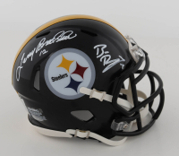 Ben Roethlisberger & Terry Bradshaw Signed Steelers Speed Mini Helmet (Beckett & Bradshaw) at PristineAuction.com