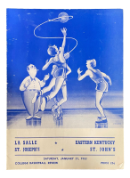 1953 La Salle St. Josephs vs East Kentucky St. Johns Official Game Program at PristineAuction.com