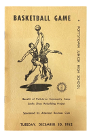 1952 Pottstown Junior High School Official Game Program at PristineAuction.com