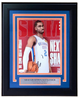 Shai Gilgeous-Alexander Signed Thunder Custom Framed Photo (JSA) at PristineAuction.com
