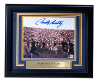 Rudy Ruettiger Signed Notre Dame Fighting Irish Custom Framed Photo (Beckett) at PristineAuction.com