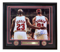 Dennis Rodman Signed Bulls Custom Framed Photo (Beckett) at PristineAuction.com