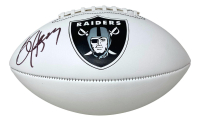 Bo Jackson Signed Raiders Logo Football (Beckett) at PristineAuction.com