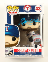 Corey Kluber Signed Rangers #43 Funko Pop! Vinyl Figure (AWM) at PristineAuction.com