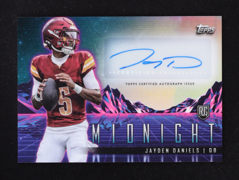 Jayden Daniels 2024 Topps Midnight Rookie Horizon Signatures #RHSJD RC