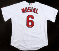Stan Musial Signed Cardinals Majestic Authentic Jersey (PSA) at PristineAuction.com