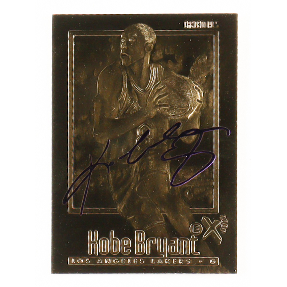 Kobe Bryant 1996-97 Skybox EX-2000 Purple Signature 23Kt Gold RC at PristineAuction.com