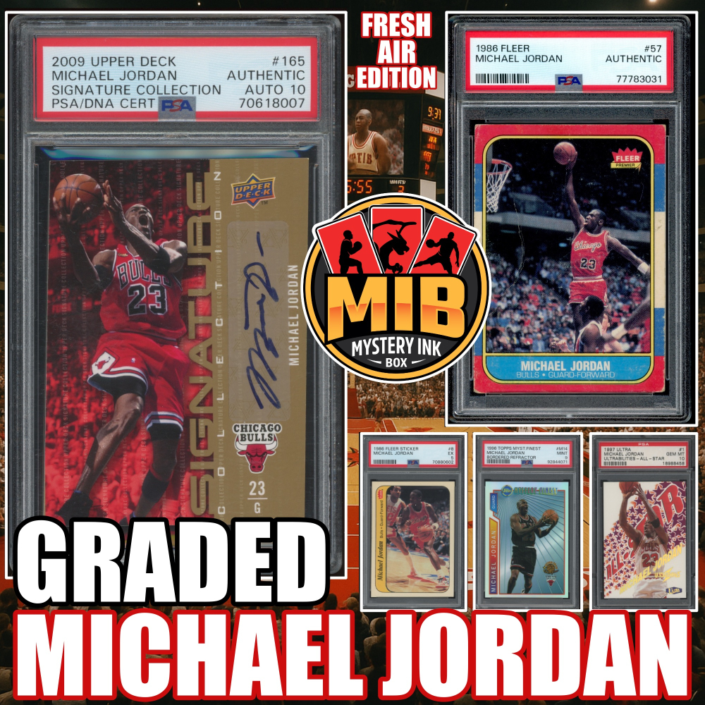 MIB MICHAEL JORDAN - (1) Graded Card Per Pack – MJ Fresh Air Edition Mystery Box/Pack at PristineAuction.com
