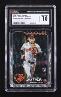 Jackson Holliday 2024 Topps Update Silver Crackle Foilboard #US97 RC (CGC Pristine 10) at PristineAuction.com