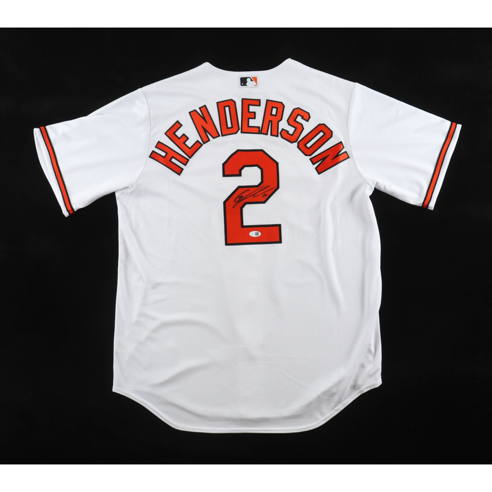 Gunnar Henderson Signed Orioles Majestic Authentic Jersey (JSA) at PristineAuction.com