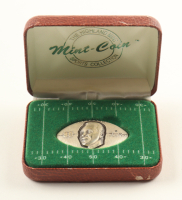 Jerry Rice LE The Highland Mint 1 Troy Oz .999 Fine Silver Commemorative Football Bullion Round at PristineAuction.com