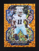 Micah Parsons 2021 Panini Prizm Prizms Orange Disco #382 RC at PristineAuction.com