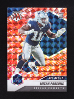 Micah Parsons 2021 Panini Mosaic Mosaic Camo Red #257 DEB RC at PristineAuction.com
