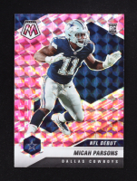 Micah Parsons 2021 Panini Mosaic Mosaic Camo Pink #257 DEB RC at PristineAuction.com